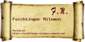 Feichtinger Milemon névjegykártya